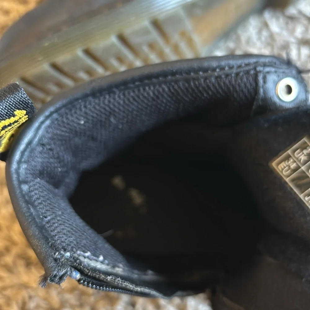 Dr Martens Kids Black Leather‎ Lace Boots Size 3